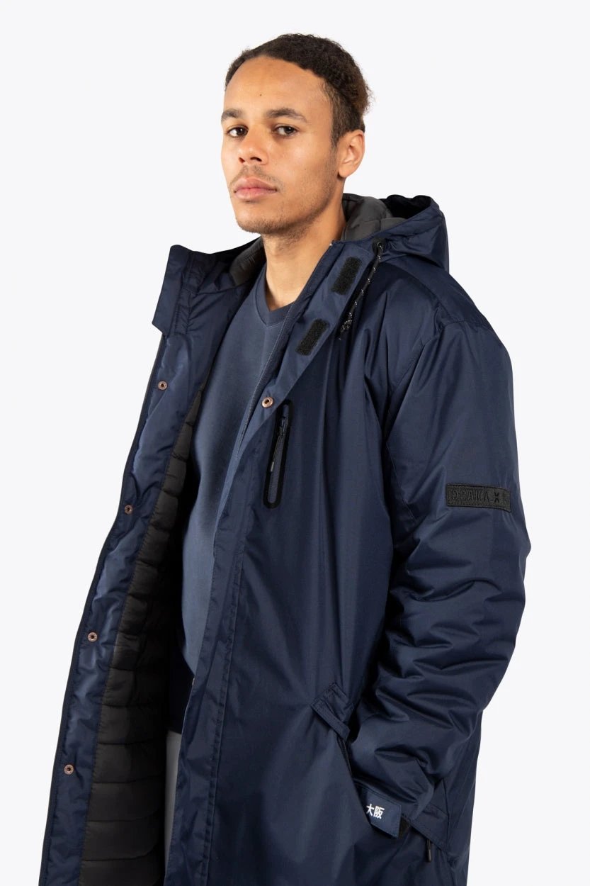 Osaka Unisex Stadium Jacket Navy - afbeelding 8